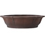 Lotus unglazed bonsai pot by Yamaaki - 385 x 385 x 95 mm