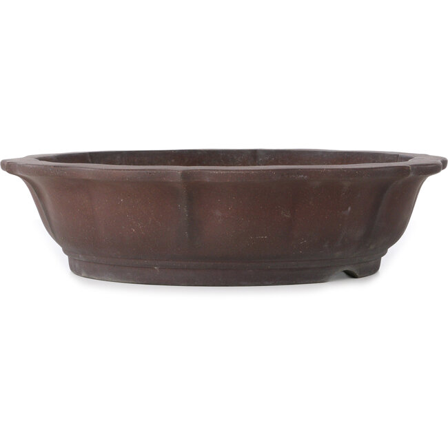 Lotus unglazed bonsai pot by Yamaaki - 385 x 385 x 95 mm