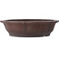 Lotus unglazed bonsai pot by Yamaaki - 385 x 385 x 95 mm