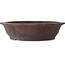 Lotus unglazed bonsai pot by Yamaaki - 385 x 385 x 95 mm