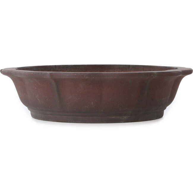 Lotus unglazed bonsai pot by Yamaaki - 385 x 385 x 95 mm