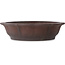 Lotus unglazed bonsai pot by Yamaaki - 385 x 385 x 95 mm