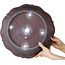 Lotus unglazed bonsai pot by Yamaaki - 385 x 385 x 95 mm