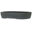 Oval unglazed bonsai pot - 363 x 285 x 73 mm