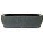 Oval unglazed bonsai pot - 363 x 285 x 73 mm