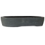 Oval unglazed bonsai pot - 363 x 285 x 73 mm