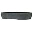 Oval unglazed bonsai pot - 363 x 285 x 73 mm