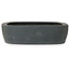 Oval unglazed bonsai pot - 363 x 285 x 73 mm