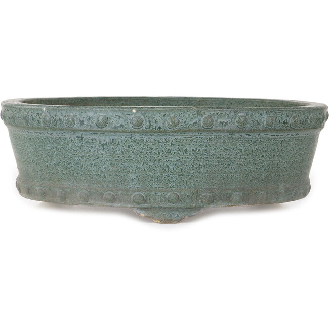 Drumpot green bonsai pot - 325 x 325 x 110 mm