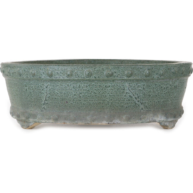 Drumpot green bonsai pot - 325 x 325 x 110 mm