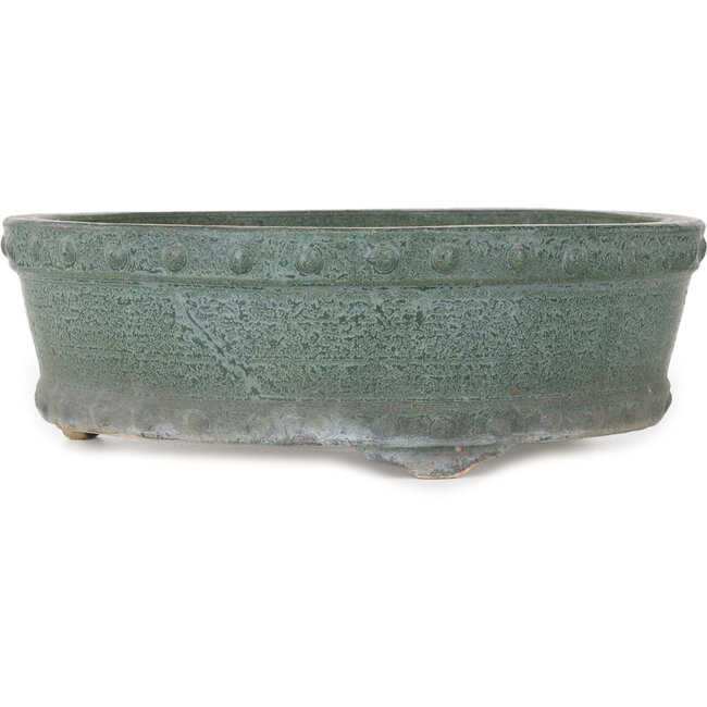Drumpot green bonsai pot - 325 x 325 x 110 mm