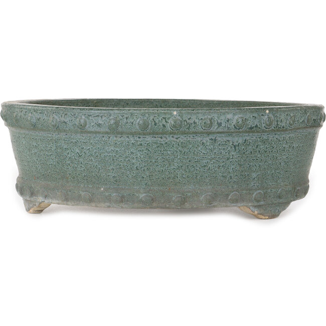 Drumpot green bonsai pot - 325 x 325 x 110 mm