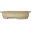 Oval beige bonsai pot by Reiho - 580 x 480 x 130 mm