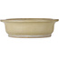 Pot à bonsaï ovale beige de Reiho - 580 x 480 x 130 mm