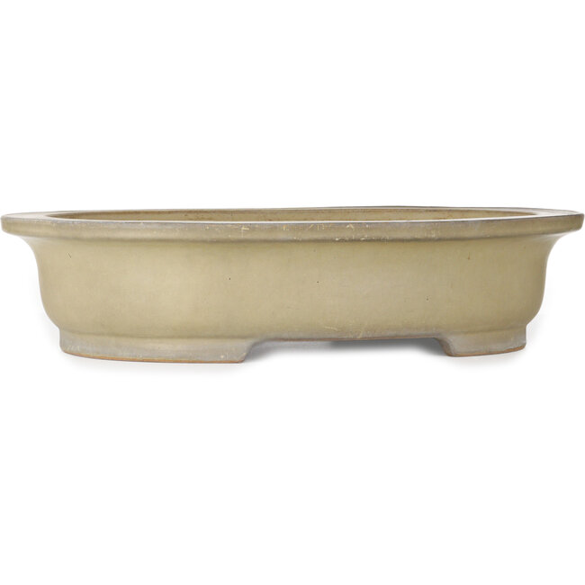 Vaso bonsai ovale beige di Reiho - 580 x 480 x 130 mm