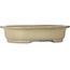 Oval beige bonsai pot by Reiho - 580 x 480 x 130 mm