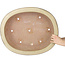 Oval beige bonsai pot by Reiho - 580 x 480 x 130 mm