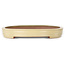 Oval beige bonsai pot by Reiho - 545 x 370 x 50 mm