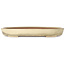 Oval beige bonsai pot by Reiho - 463 x 295 x 60 mm