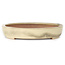 Oval beige bonsai pot by Reiho - 463 x 295 x 60 mm