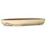 Oval beige bonsai pot by Reiho - 463 x 295 x 60 mm