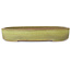 Oval yellow bonsai pot by Reiho - 285 x 220 x 50 mm