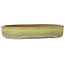 Oval yellow bonsai pot by Reiho - 285 x 220 x 50 mm