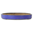 Oval blue bonsai pot by Hattori - 620 x 405 x 50 mm