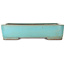 Maceta rectangular turquesa para bonsái de Kakuzan - 470 x 340 x 105 mm