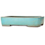 Maceta rectangular turquesa para bonsái de Kakuzan - 470 x 340 x 105 mm