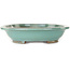 Ovale turquoise bonsaipot - 480 x 375 x 78 mm