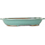 Oval turquoise bonsai pot - 480 x 375 x 78 mm