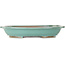 Oval turquoise bonsai pot - 480 x 375 x 78 mm