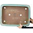 Rectangular turquoise bonsai pot by Kakuzan - 470 x 340 x 105 mm