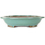Oval turquoise bonsai pot - 480 x 375 x 78 mm