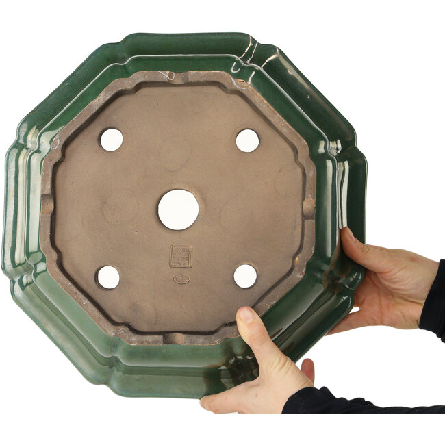 Lotusgrüner Bonsaitopf - 355 x 355 x 110 mm