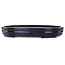Oval dark blue bonsai pot by Yamafusa - 403 x 315 x 55 mm