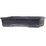 Pot à bonsaï rectangulaire bleu foncé de Yamafusa - 345 x 260 x 75 mm