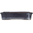 Pot à bonsaï rectangulaire bleu foncé de Yamafusa - 345 x 260 x 75 mm