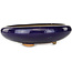 Round dark blue bonsai pot - 410 x 410 x 105 mm