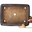 Pot à bonsaï rectangulaire bleu foncé de Yamafusa - 345 x 260 x 75 mm
