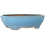Pot à bonsaï ovale bleu de Gyouzan - 405 x 333 x 115 mm