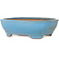 Maceta ovalada azul para bonsái de Gyouzan - 405 x 333 x 115 mm