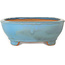 Oval blue bonsai pot by Gyouzan - 405 x 333 x 115 mm