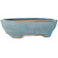 Oval blue bonsai pot by Gyouzan - 405 x 333 x 115 mm