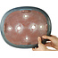 Oval blue bonsai pot by Tosho - 310 x 260 x 75 mm