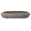 Ovale blauwe bonsaipot van Reiho - 415 x 295 x 45 mm