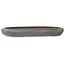 Ovale blauwe bonsaipot van Reiho - 415 x 295 x 45 mm
