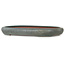 Oval blue bonsai pot by Reiho - 415 x 295 x 45 mm
