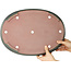 Pot à bonsaï ovale bleu de Reiho - 415 x 295 x 45 mm
